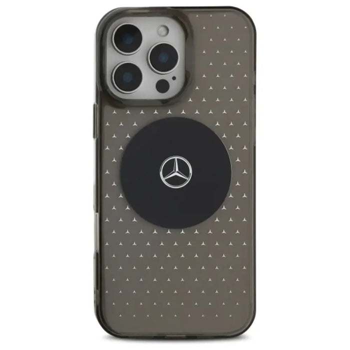 Калъф Mercedes MB Star Pattern за iPhone 16 Pro - черен