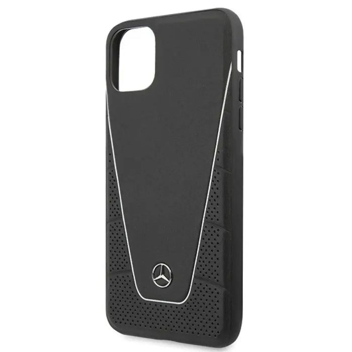 Калъф Mercedes Pattern Line за iPhone 11 Pro Max - черен