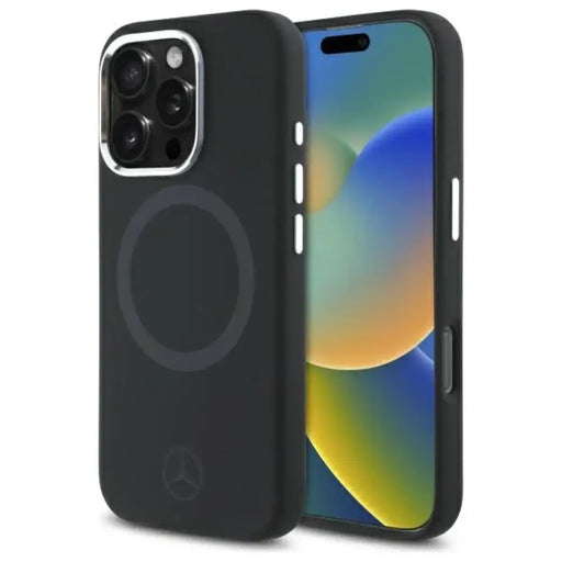 Калъф Mercedes Silicone Tonal Logo MagSafe iPhone 16 Pro