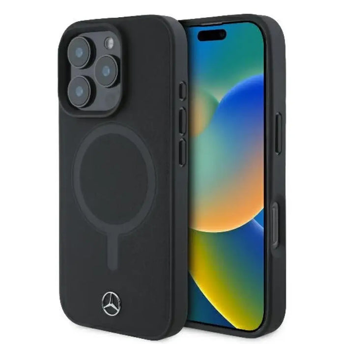 Калъф Mercedes Smooth Leather MagSafe iPhone 16 Pro Max
