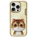 Калъф Nimmy Big Eyed Pet 2.0 Cat за iPhone 16 Pro - зелен