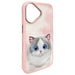 Калъф Nimmy Big Eyed Pet 2.0 Cat за iPhone 16 - розов