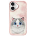 Калъф Nimmy Big Eyed Pet 2.0 Cat за iPhone 16 - розов