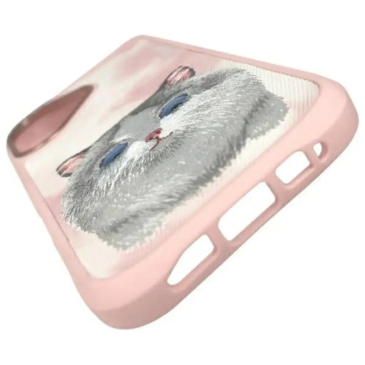 Калъф Nimmy Big Eyed Pet 2.0 Cat за iPhone 16 - розов