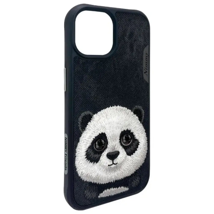 Калъф Nimmy Big Eyed Pet 2.0 Panda за iPhone 15 - черен