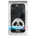Калъф Nimmy Big Eyed Pet 2.0 Panda за iPhone 15 Pro - черен