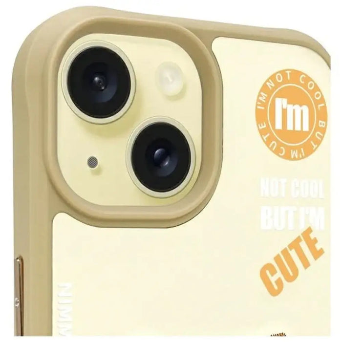 Калъф Nimmy Cool&Cute 2.0 Cat за iPhone 15 - бежов