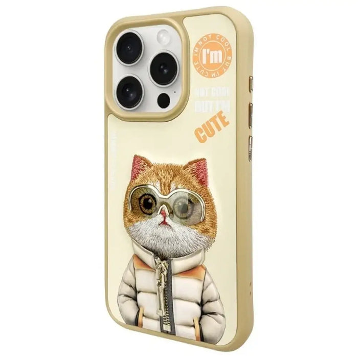 Калъф Nimmy Cool&Cute 2.0 Cat за iPhone 15 Pro Max - зелен