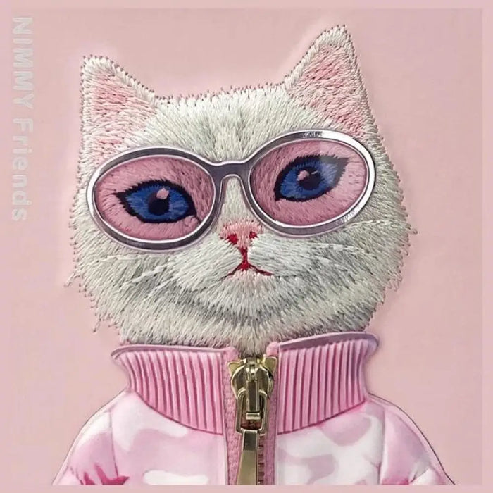 Калъф Nimmy Cool&Cute 2.0 Cat за iPhone 15 Pro - розов