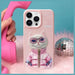 Калъф Nimmy Cool&Cute 2.0 Cat за iPhone 15 Pro - розов