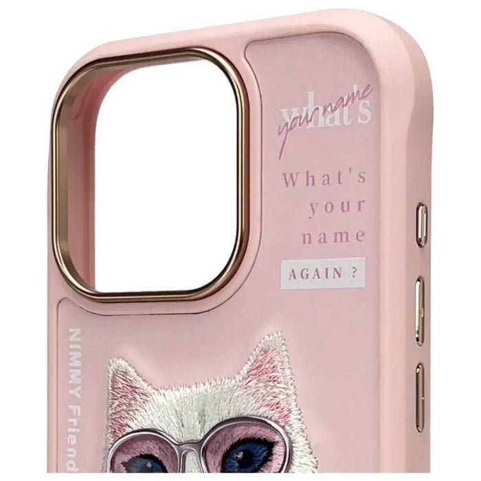 Калъф Nimmy Cool&Cute 2.0 Cat за iPhone 16 Pro Max - розов