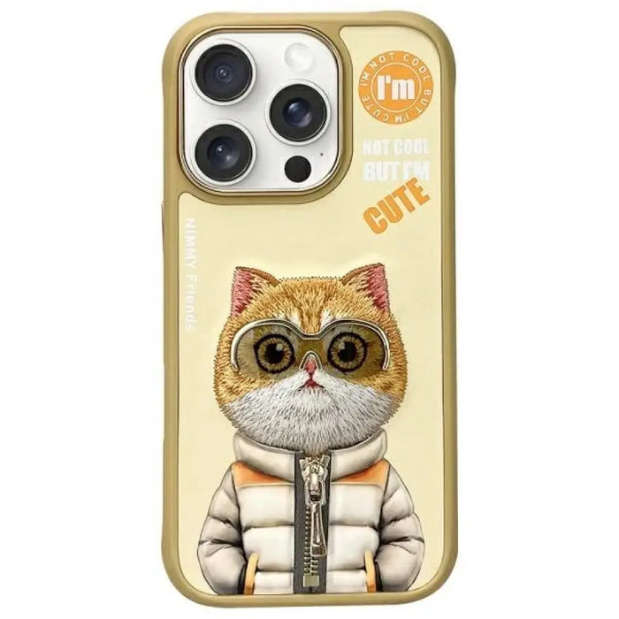 Калъф Nimmy Cool&Cute 2.0 Cat за iPhone 16 Pro Max - зелен