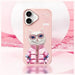 Калъф Nimmy Cool&Cute 2.0 Cat за iPhone 16 - розов