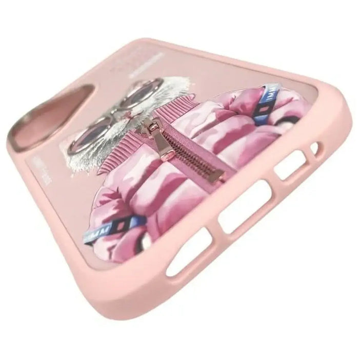 Калъф Nimmy Cool&Cute 2.0 Cat за iPhone 16 - розов