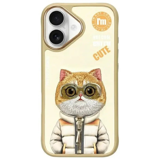 Калъф Nimmy Cool&Cute 2.0 Cat за iPhone 16 - зелен