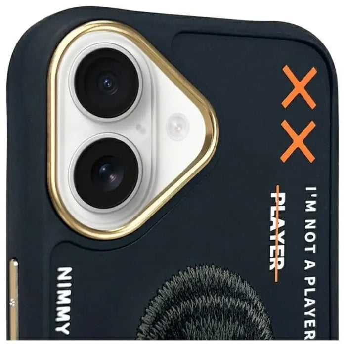 Калъф Nimmy Cool&Cute 2.0 Monkey за iPhone 16 - черен