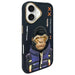 Калъф Nimmy Cool&Cute 2.0 Monkey за iPhone 16 - черен