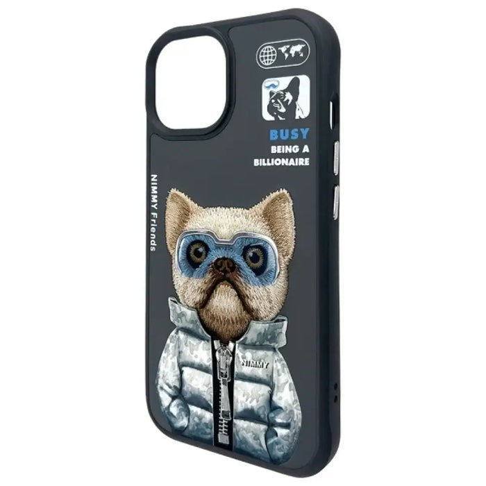 Калъф Nimmy Cool&Cute 2.0 за iPhone 15 - черен