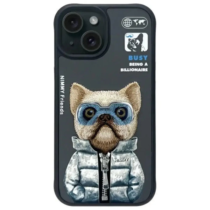 Калъф Nimmy Cool&Cute 2.0 за iPhone 15 - черен