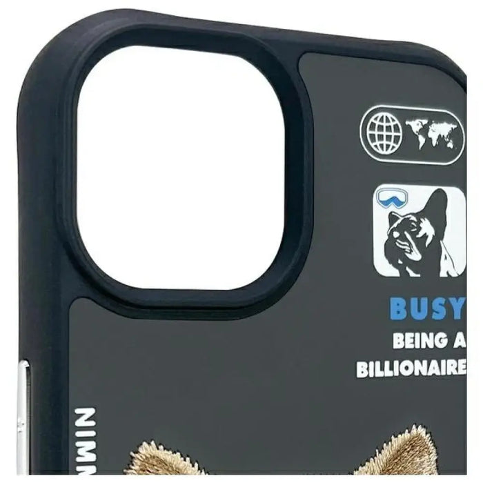 Калъф Nimmy Cool&Cute 2.0 за iPhone 15 - черен