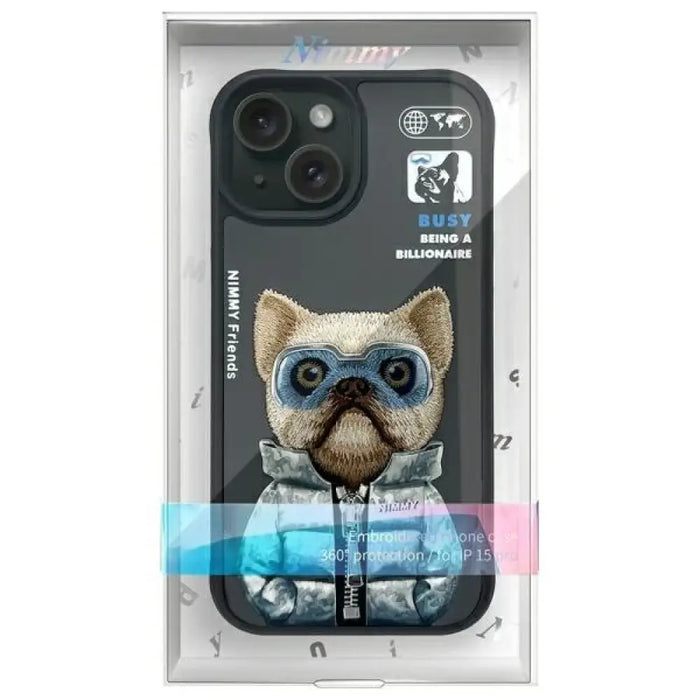 Калъф Nimmy Cool&Cute 2.0 за iPhone 15 - черен