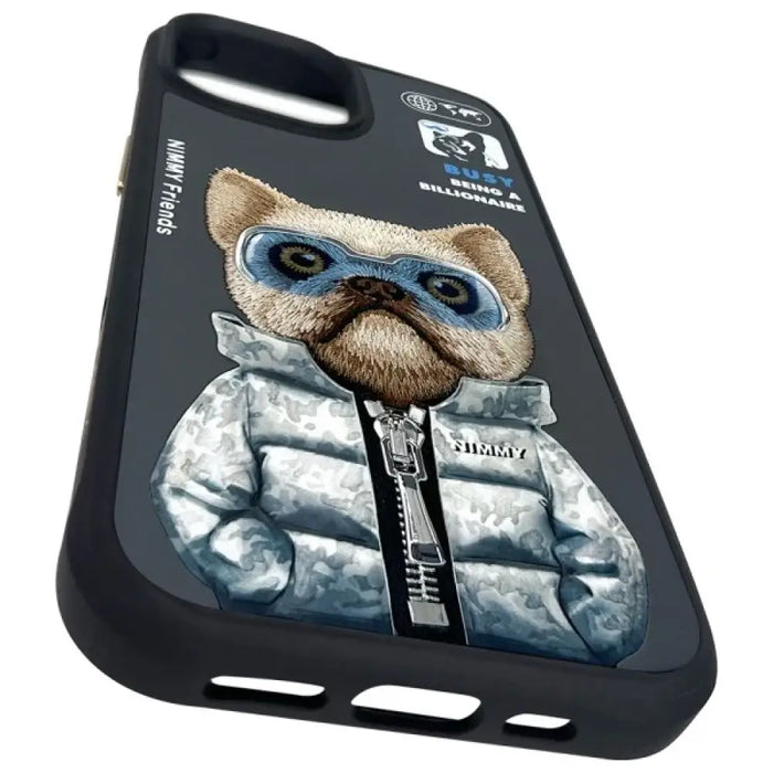 Калъф Nimmy Cool&Cute 2.0 за iPhone 15 - черен