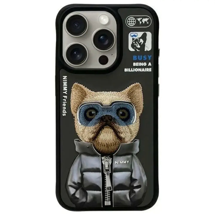 Калъф Nimmy Cool&Cute 2.0 за iPhone 15 Pro - черен