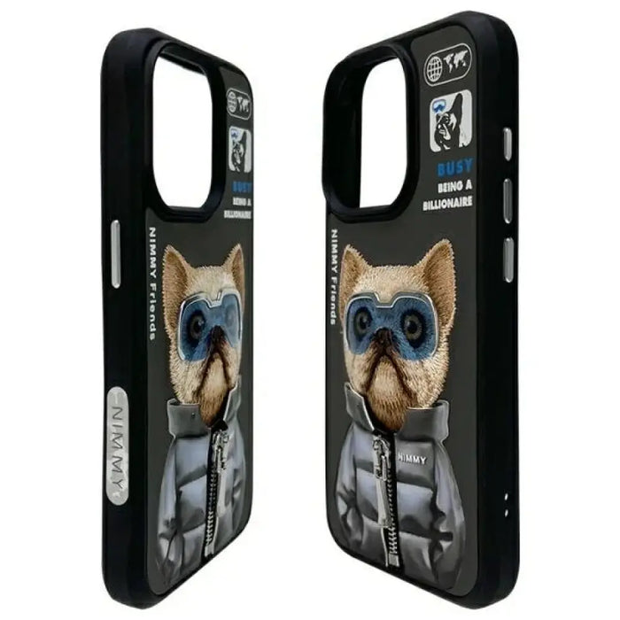 Калъф Nimmy Cool&Cute 2.0 за iPhone 15 Pro - черен