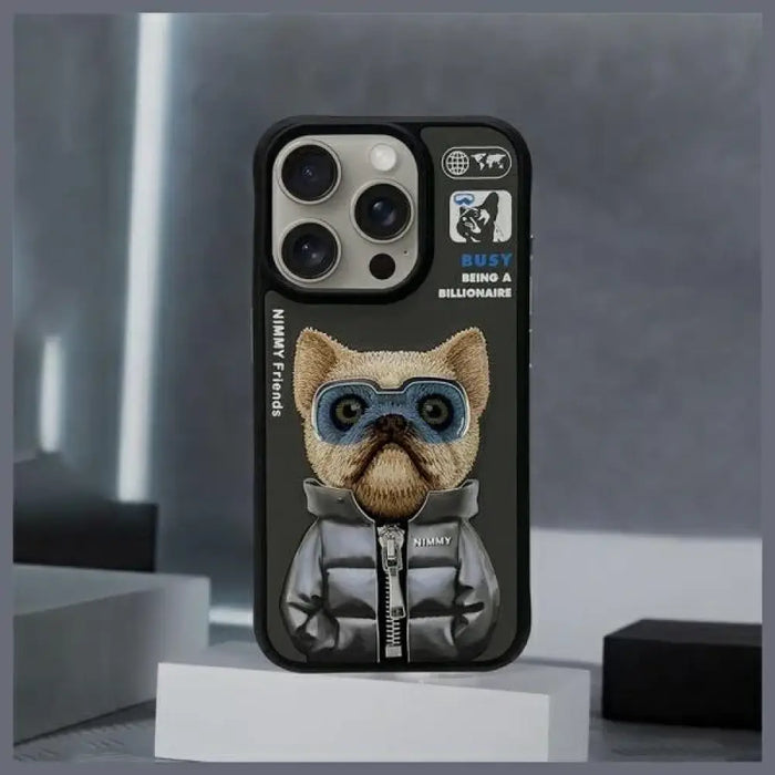 Калъф Nimmy Cool&Cute 2.0 за iPhone 15 Pro - черен