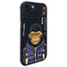 Калъф Nimmy Cool&Cute 2.0 Monkey за iPhone 15 - черен