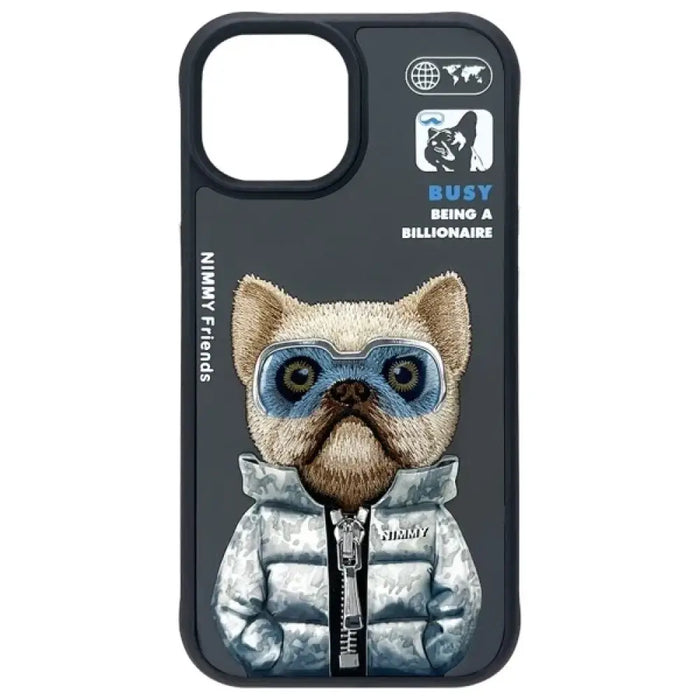 Калъф Nimmy Cool&Cute 2.0 за iPhone 15 - черен