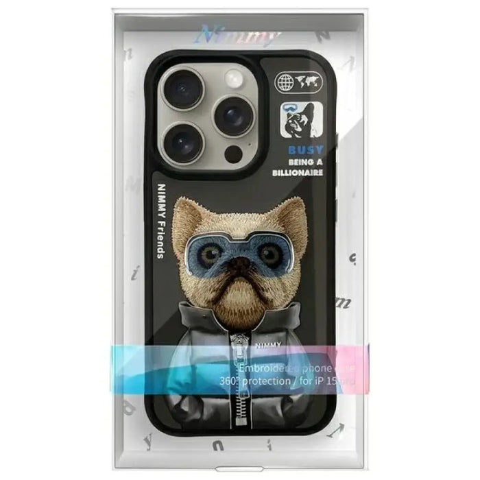 Калъф Nimmy Cool&Cute 2.0 за iPhone 15 Pro - черен