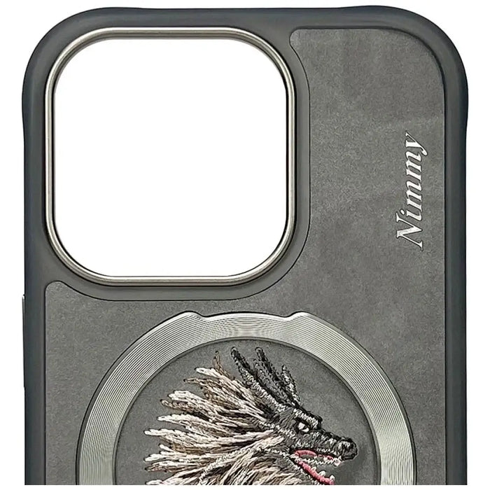 Калъф Nimmy Dragon MagSafe за iPhone 16 Pro Max - сив
