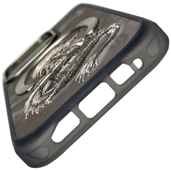 Калъф Nimmy Dragon MagSafe за iPhone 16 Pro - сив