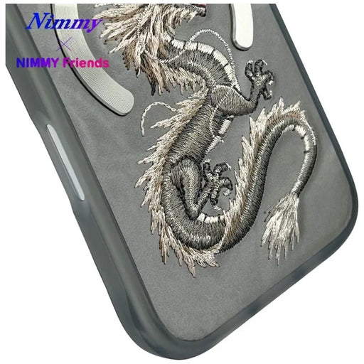 Калъф Nimmy Dragon MagSafe за iPhone 16 - сив