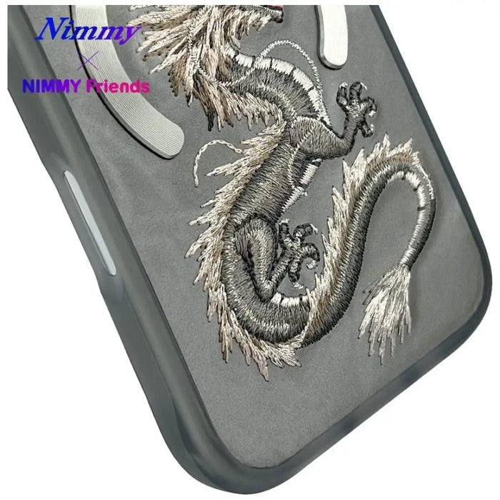 Калъф Nimmy Dragon MagSafe за iPhone 16 - сив