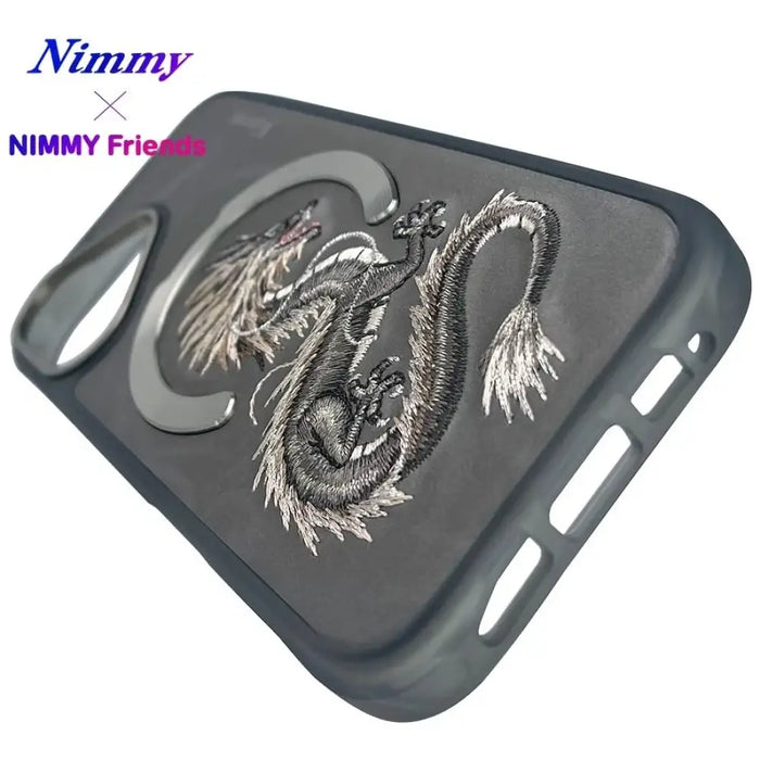Калъф Nimmy Dragon MagSafe за iPhone 16 - сив