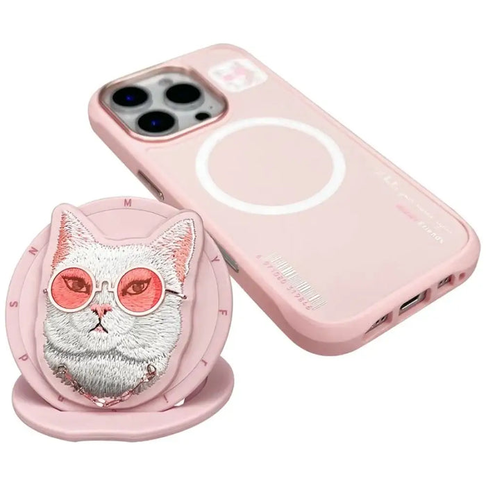 Калъф Nimmy Glasses Cool Cat MagSafe за iPhone 16 Pro Max