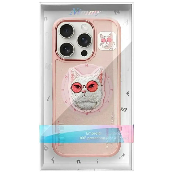 Калъф Nimmy Glasses Cool Cat MagSafe за iPhone 16 Pro Max
