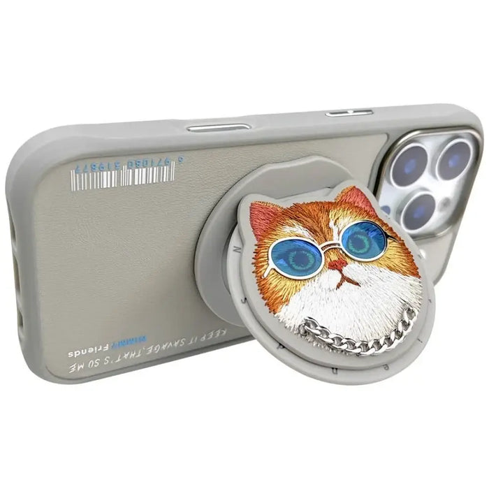 Калъф Nimmy Glasses Cool Cat MagSafe за iPhone 16 Pro Max