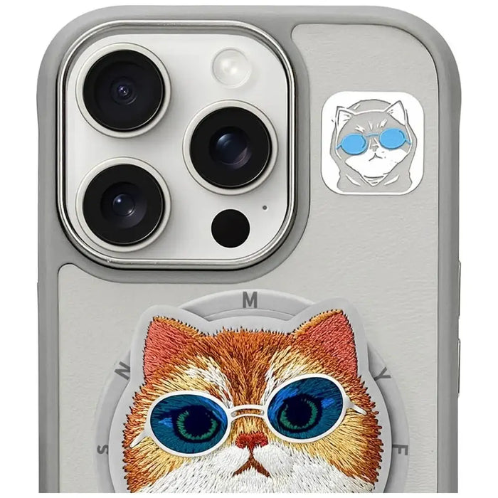 Калъф Nimmy Glasses Cool Cat MagSafe за iPhone 16 Pro Max