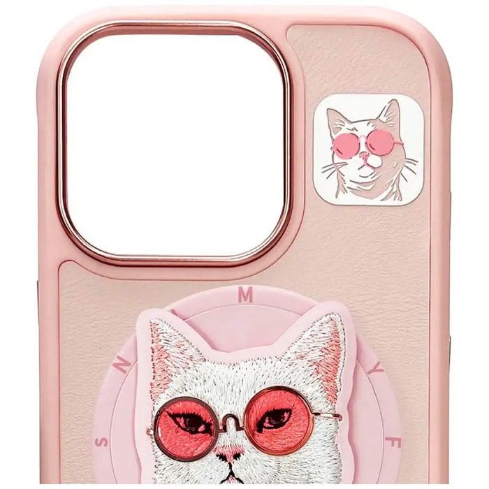 Калъф Nimmy Glasses Cool Cat MagSafe за iPhone 16 Pro