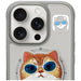 Калъф Nimmy Glasses Cool Cat MagSafe за iPhone 16 Pro - сив