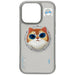 Калъф Nimmy Glasses Cool Cat MagSafe за iPhone 16 Pro - сив