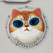 Калъф Nimmy Glasses Cool Cat MagSafe за iPhone 16 Pro - сив
