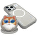 Калъф Nimmy Glasses Cool Cat MagSafe за iPhone 16 Pro - сив