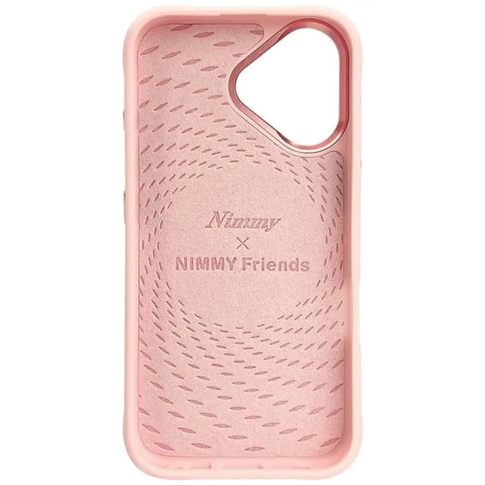 Калъф Nimmy Glasses Cool Cat MagSafe за iPhone 16 - розов