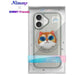 Калъф Nimmy Glasses Cool Cat MagSafe за iPhone 16 - сив