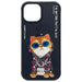 Калъф Nimmy Glasses Cool Cat за iPhone 15 - черен