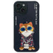 Калъф Nimmy Glasses Cool Cat за iPhone 15 - черен